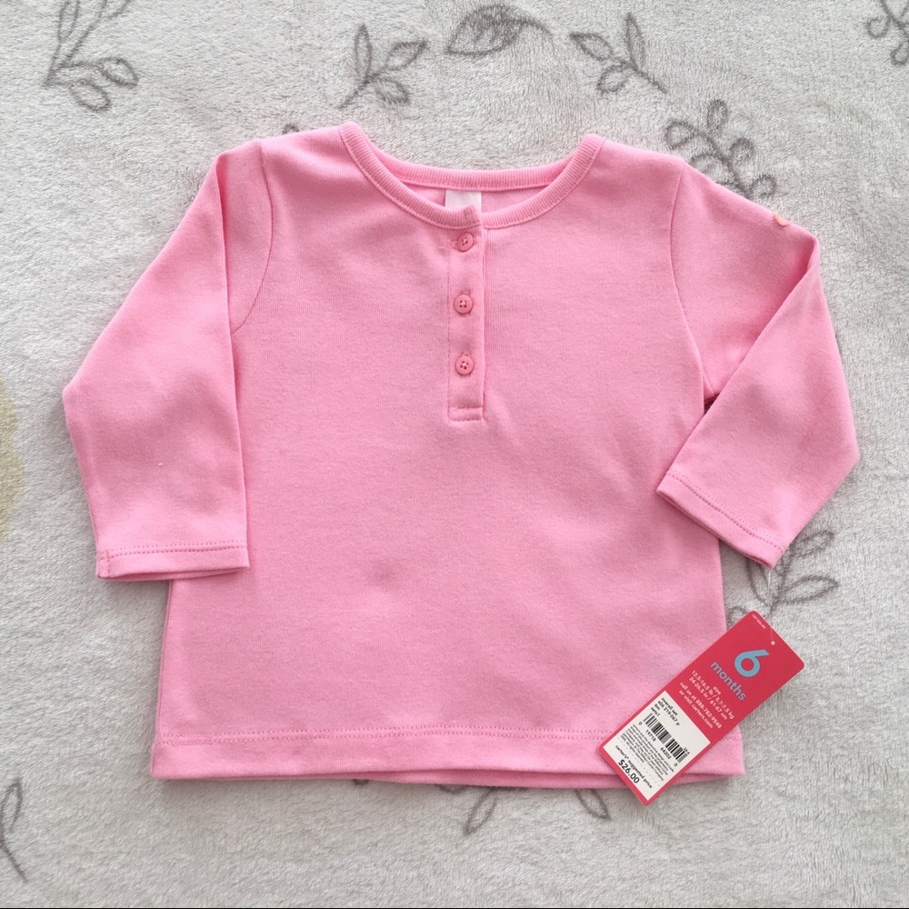 Baby Girls Pink Long Sleeve Top Carter’s(6 months)